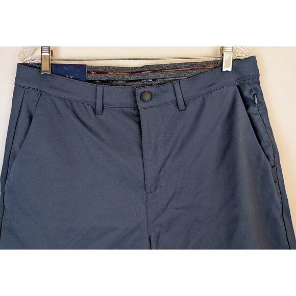 Jachs NY Performance Tech Shorts Size 34 Blue Gray Stretch Golf Athleisure NEW - Picture 6 of 11